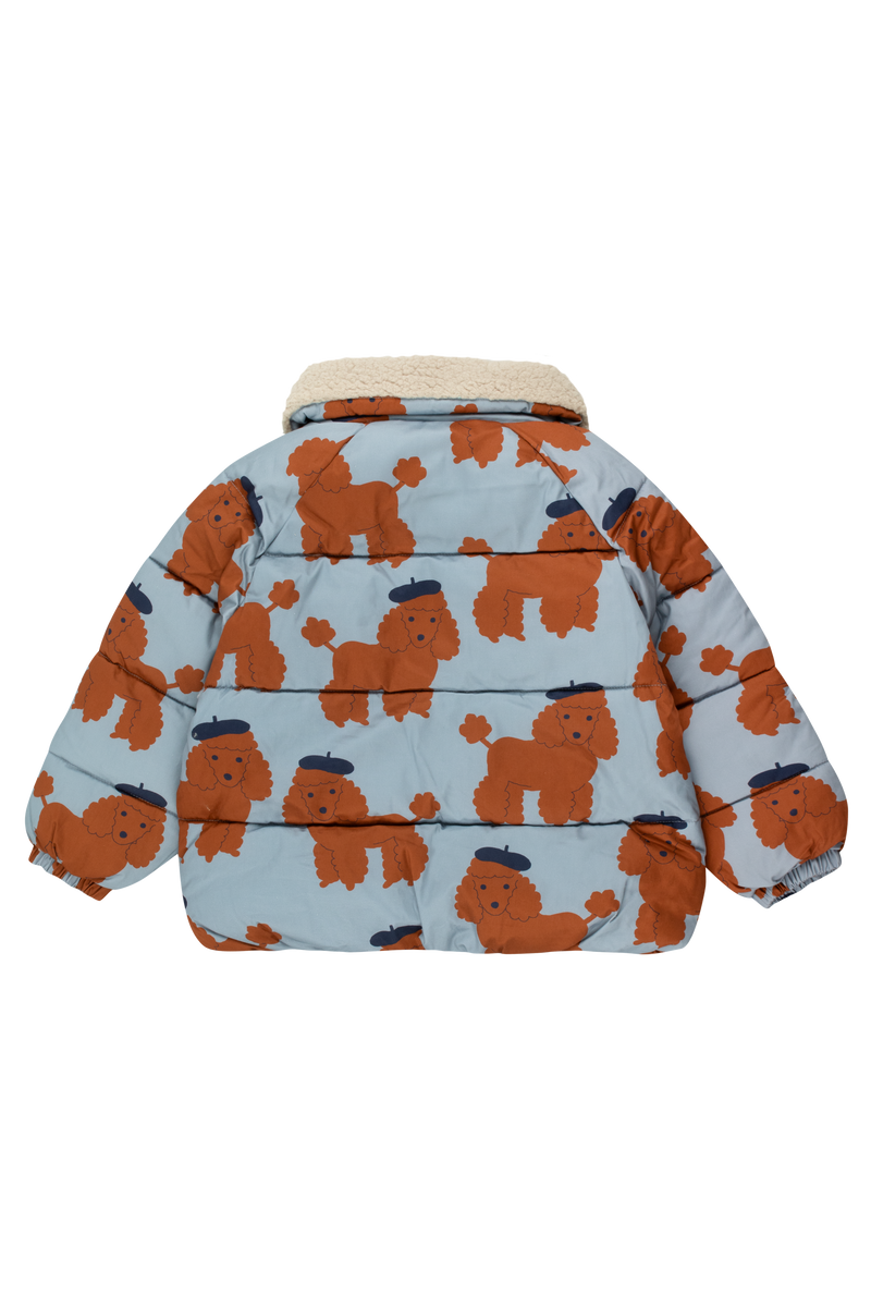 [TINY COTTONS] Tiny Poodles Kurze wattierte Jacke - Dunkelgrau