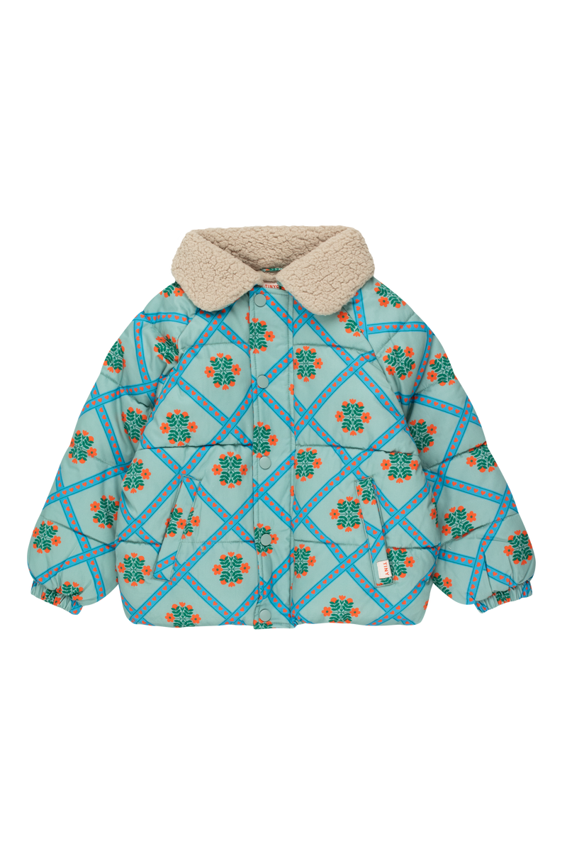 [TINY COTTONS] Folklore Short Padded Jacket - Sage