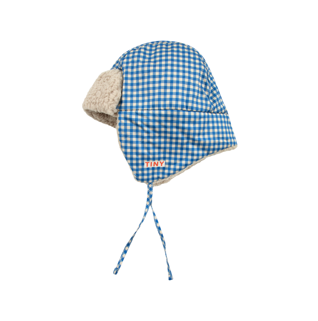 [TINY COTTONS] Vichy Chapka - Blau / Hellcreme 