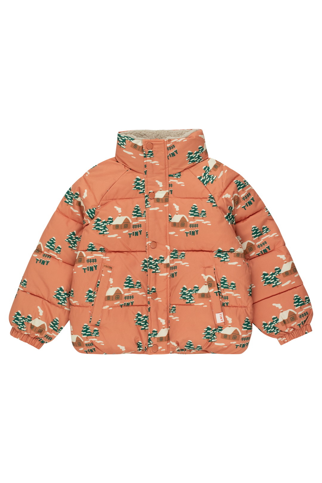[TINY COTTONS] Kurze wattierte Cottage-Jacke - Helles Rostrot