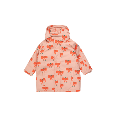 [TINY COTTONS] Tiny Bow Snow Jacket - Peach