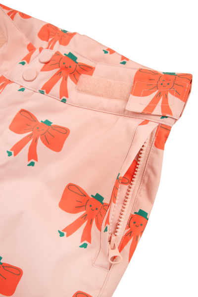 [TINY COTTONS] Tiny Bow Snow Trousers - Peach