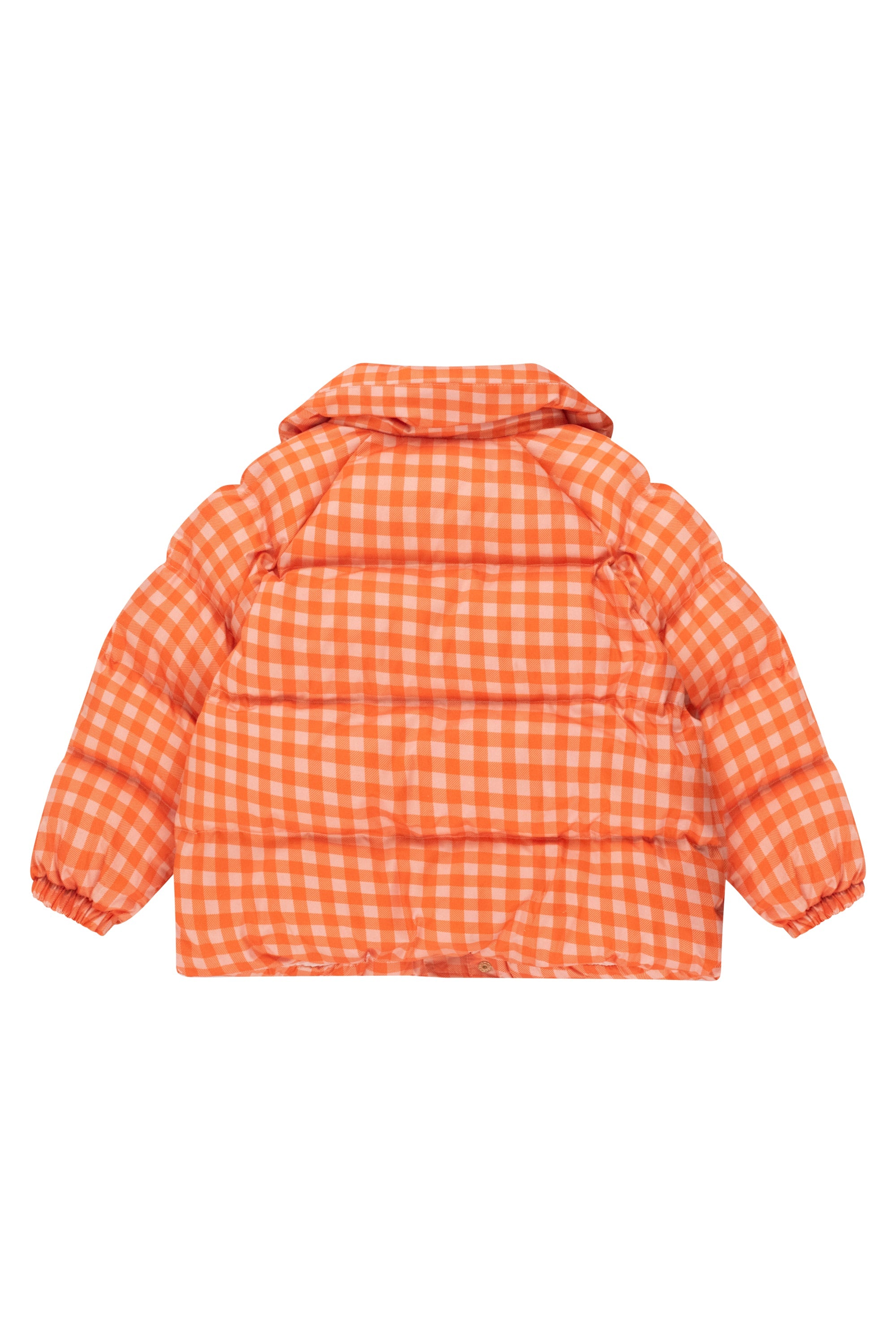 TINYCOTTONS] Vichy Short Padded Jacket - Summer Red / Wild Rose