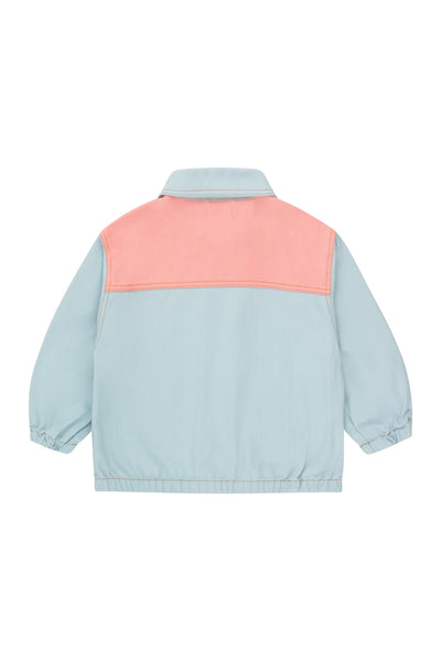 [TINYCOTTONS] Color Blocked Jacket - Warm Blue