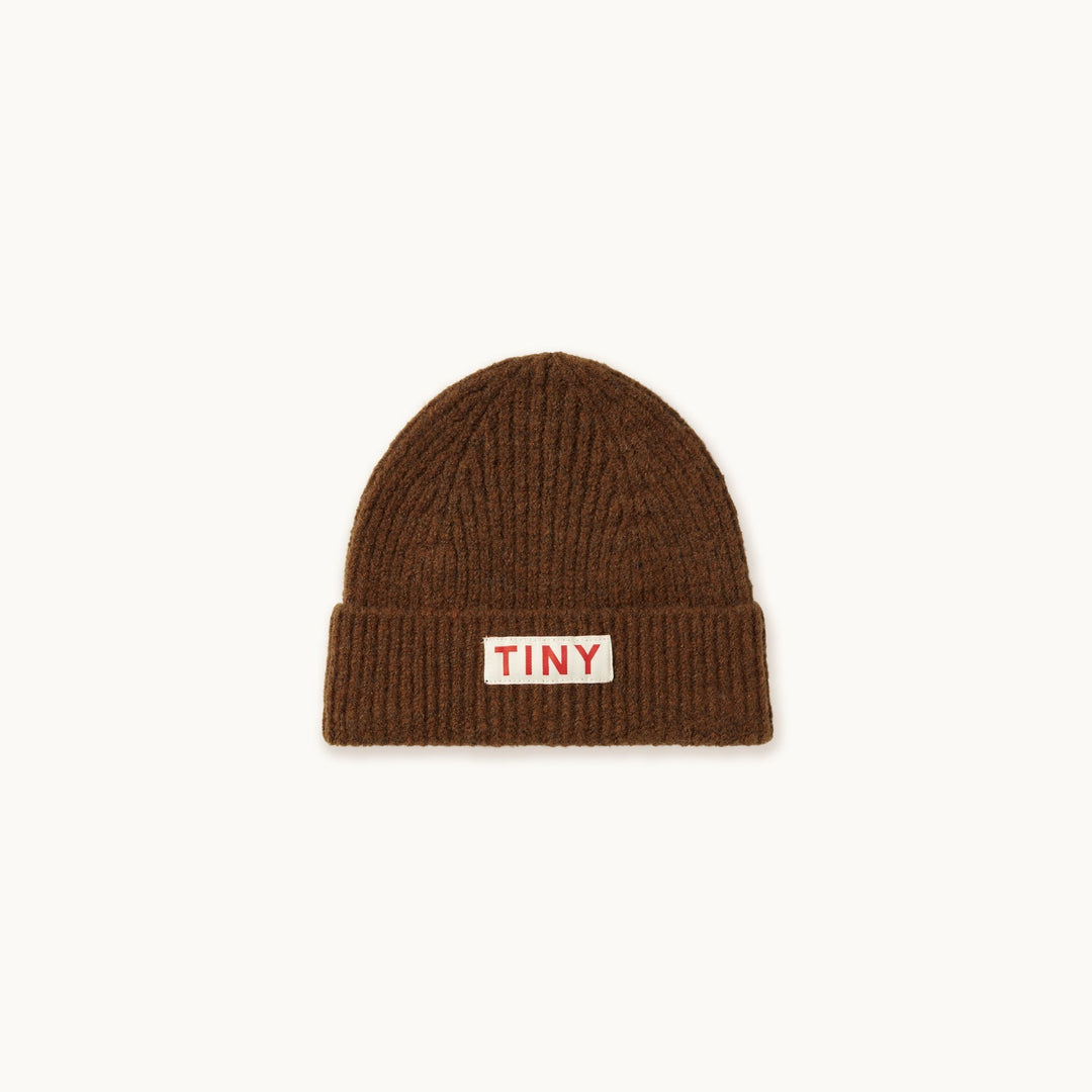 [TINYCOTTONS] Solid Beanie - Dark Brown