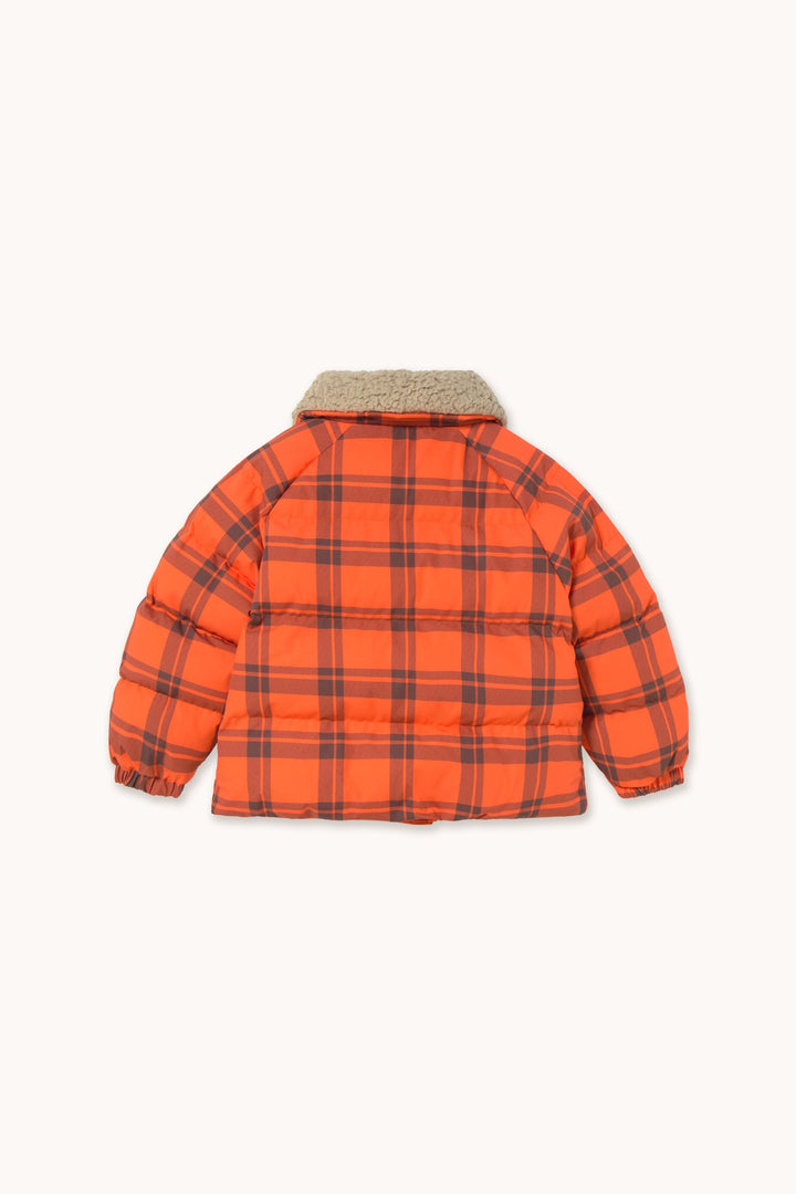 [TINYCOTTONS] Check Padded Jacket - Summer Red