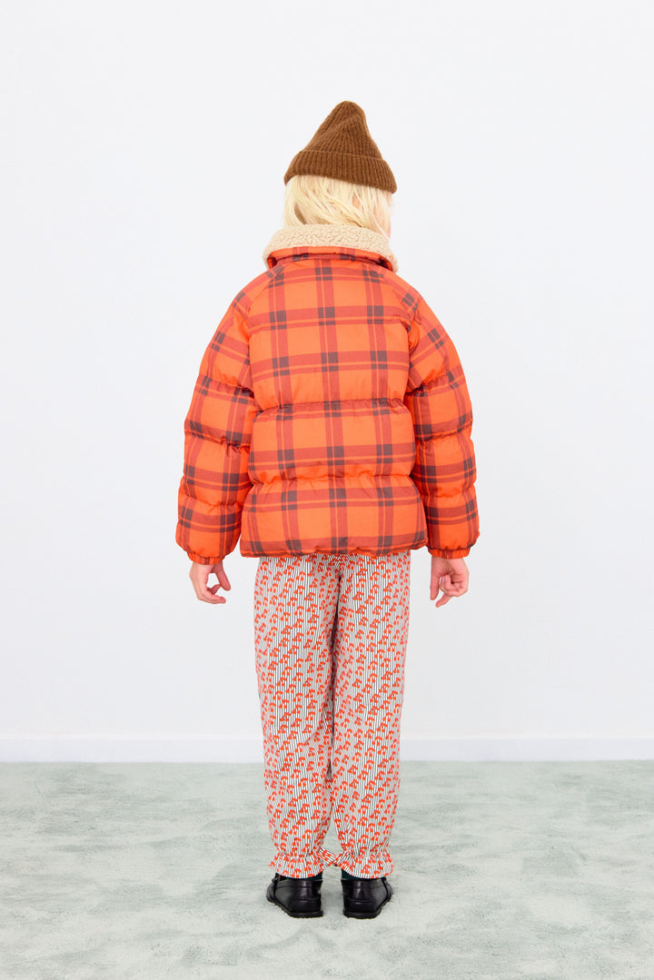 [TINYCOTTONS] Check Padded Jacket - Summer Red