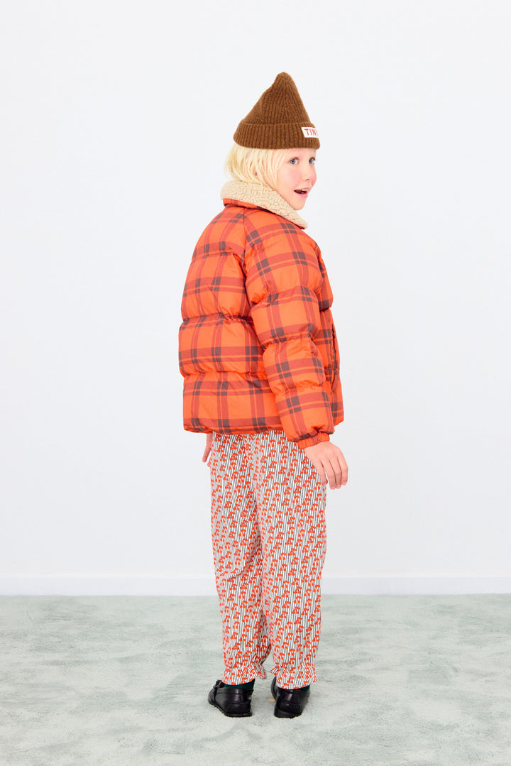 [TINYCOTTONS] Check Padded Jacket - Summer Red