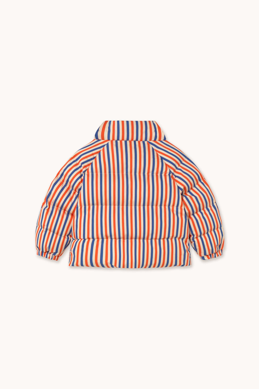 [TINYCOTTONS] Stripes Short Padded Jacket - Summer Red / Dark Blue