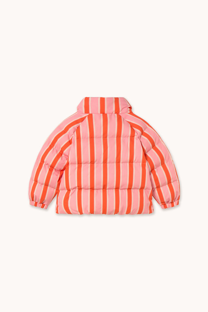 [TINYCOTTONS] Retro Stripes Padded Jacket - Summer Red / Pink
