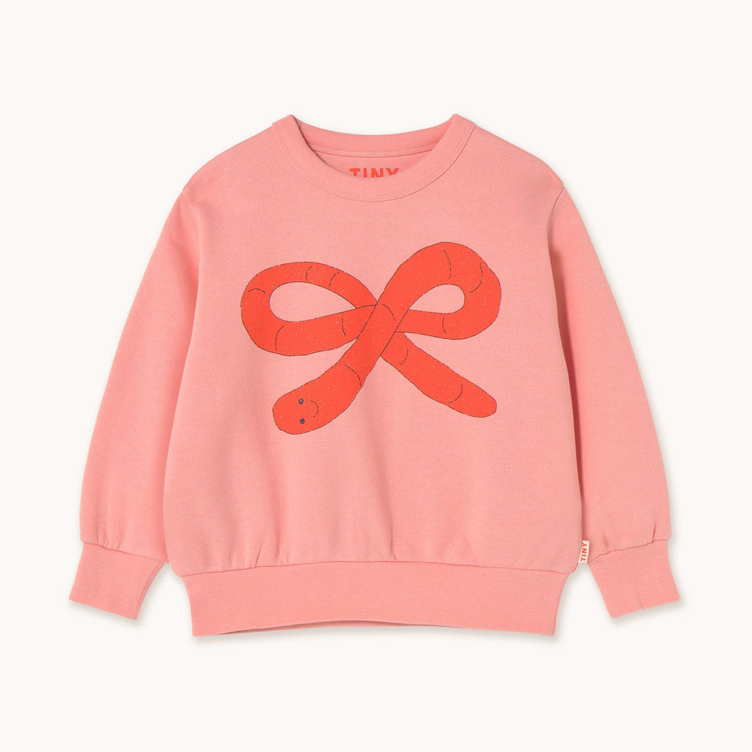 [TINYCOTTONS] Worm Graphic Sweatshirt - Pink