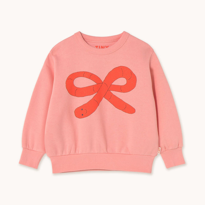 [TINYCOTTONS] Worm Graphic Sweatshirt - Pink