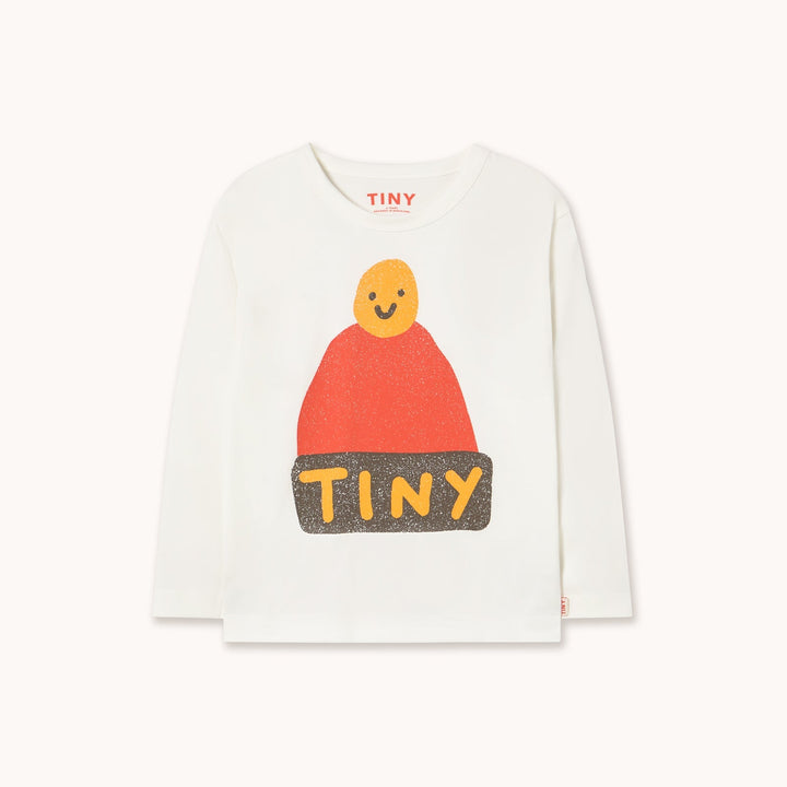 [Tinycottons] Beanie Graphic Sleeve Tee - Off White
