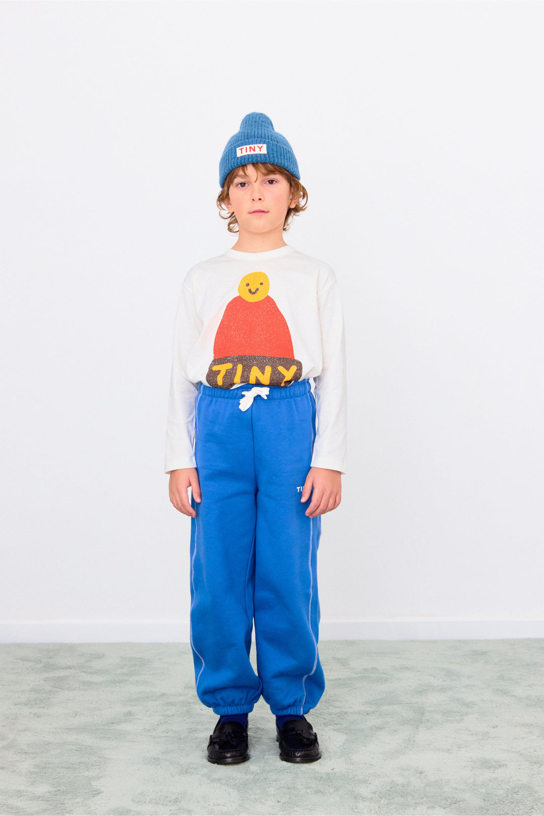 [Tinycottons] Beanie Graphic Sleeve Tee - Off White