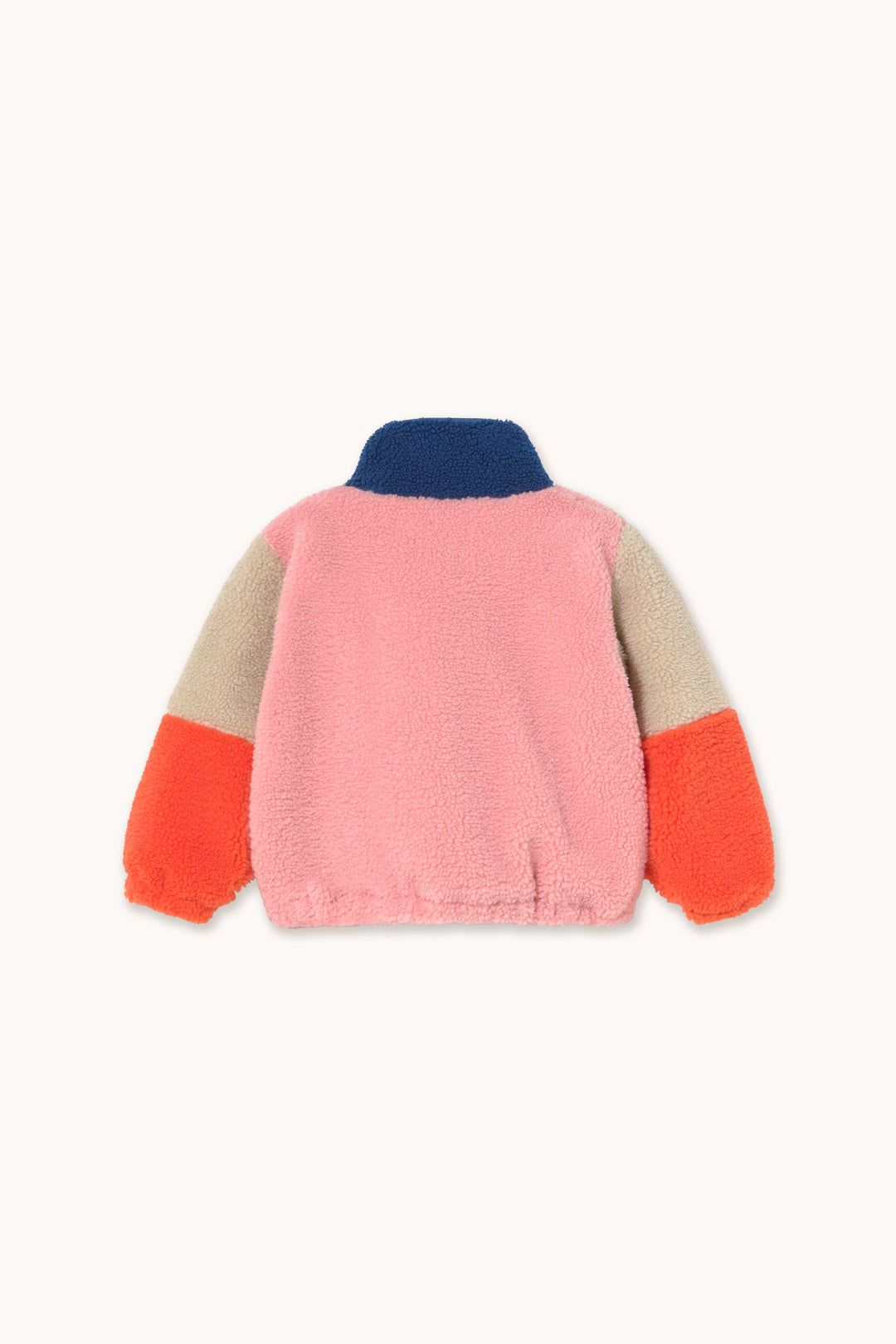 [TINYCOTTONS] Color Block Polar Sherpa Jacket - Dark Blue