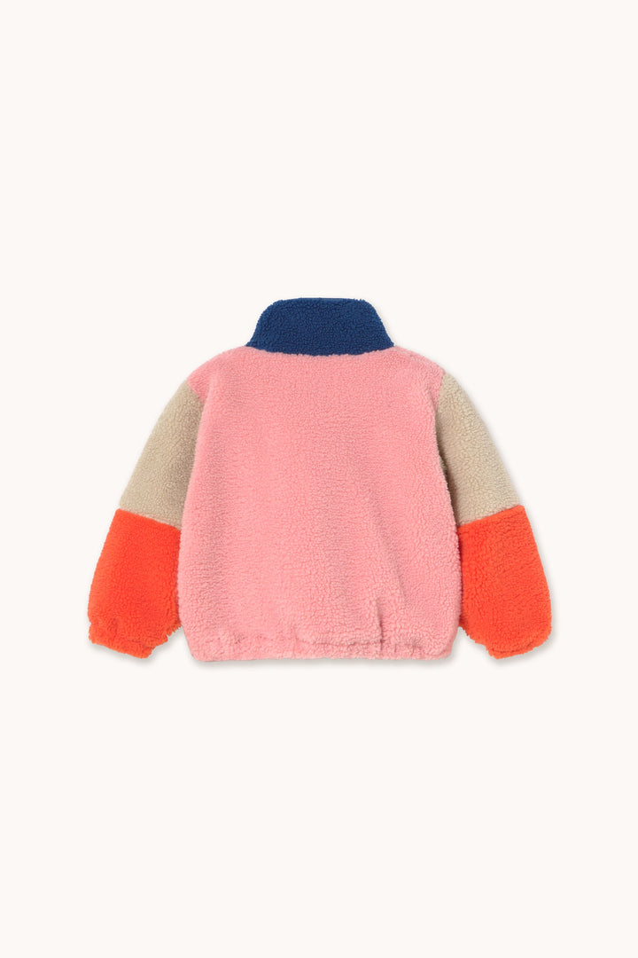 [TINYCOTTONS] Color Block Polar Sherpa Jacket - Dark Blue
