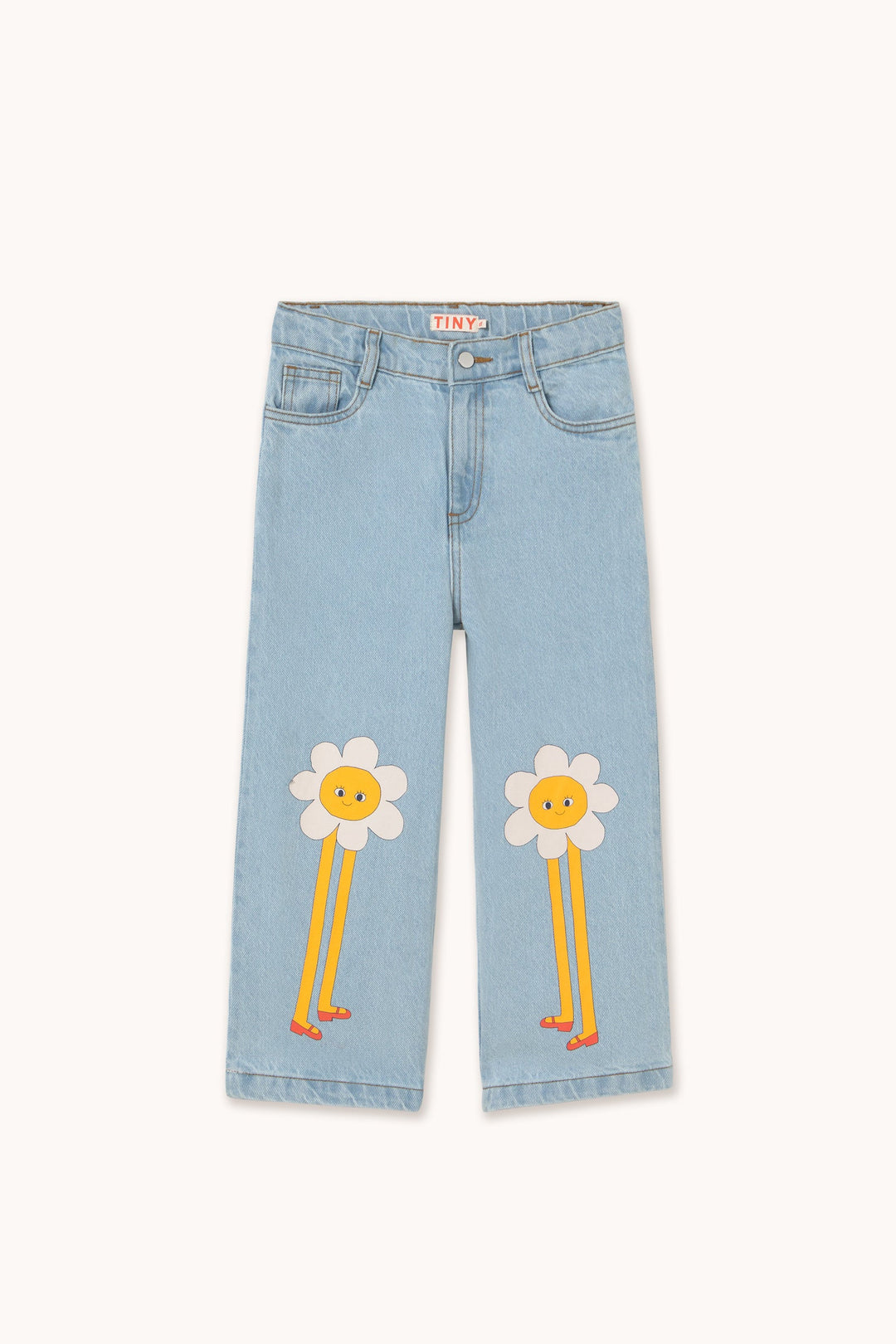 [TINYCOTTONS] Daisies Jeans - Light Blue Denim