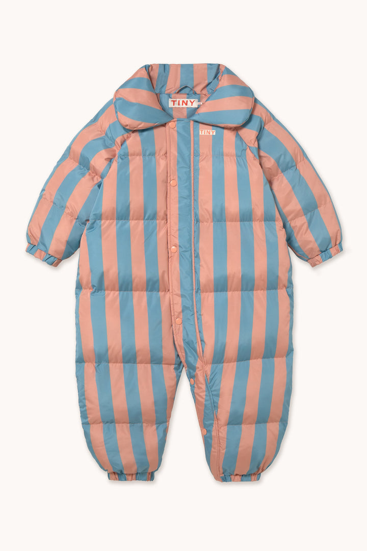 [TINYCOTTONS]Nude-Blue Stripes Padded Overall