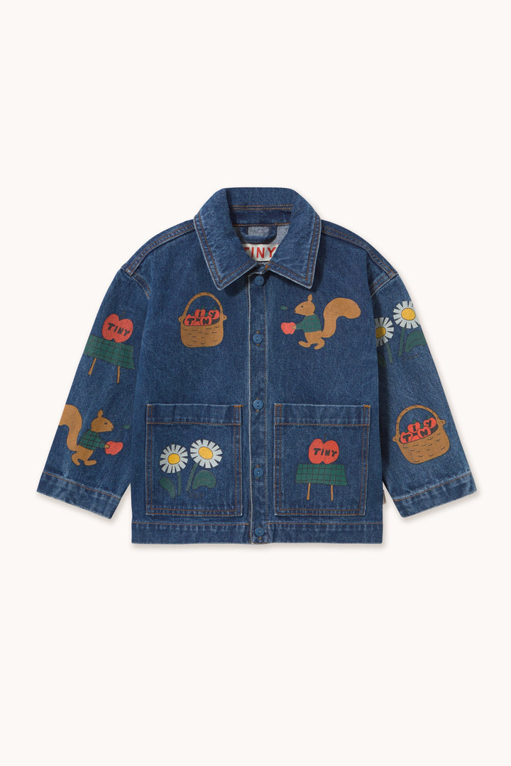 [TINYCOTTONS]Tiny Apples Jacket - Denim medium wash