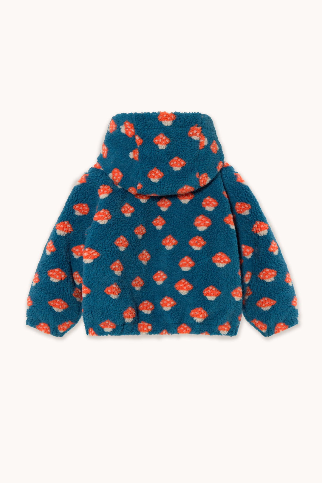 [TINYCOTTONS]The Mushrooms Sherpa Hoodie - Petrol blue