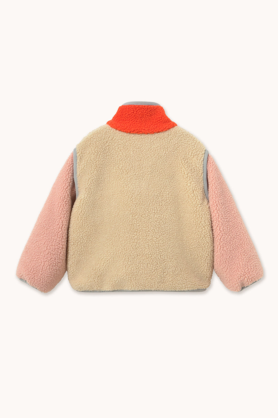 [TINYCOTTONS]Color Block Sherpa Jacket - Vanilla