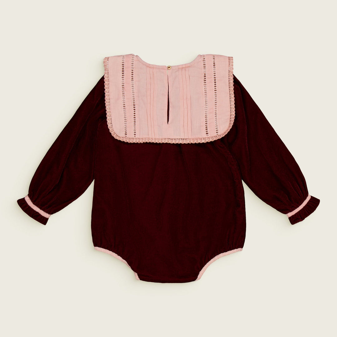 [Bachaa] Angel Romper - Burgundy