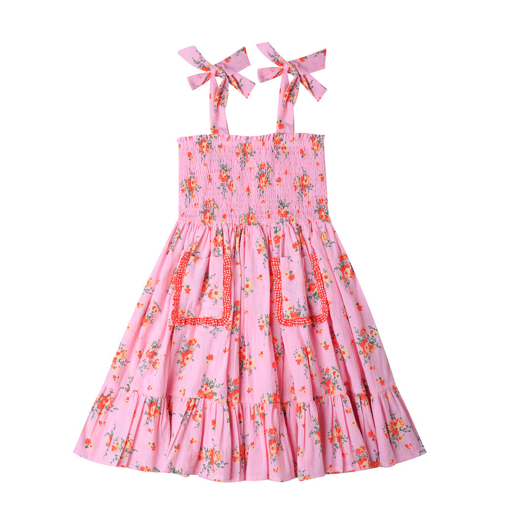 [Kidsagogo] Annika Dress Pretty Posie - Camelia