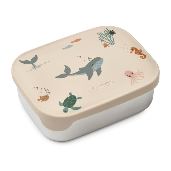 [Liewood] Arthur Steel Lunch Box 900ML - Sea Creature / Sandy