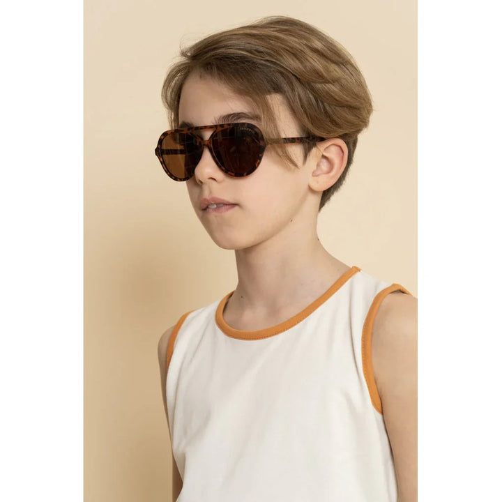 [Grech & Co.][3-8Y]Aviator Polarized Sunglasses - Tortoise