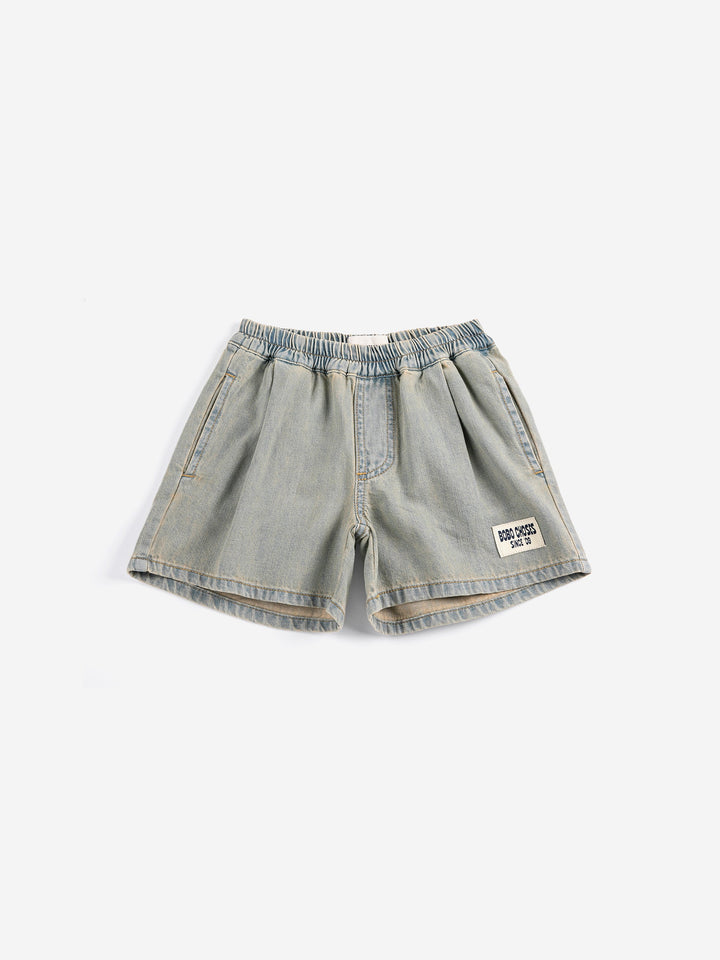 [ Bobo Choses] Since 09 Woven Bermuda Shorts - Prussian Blue