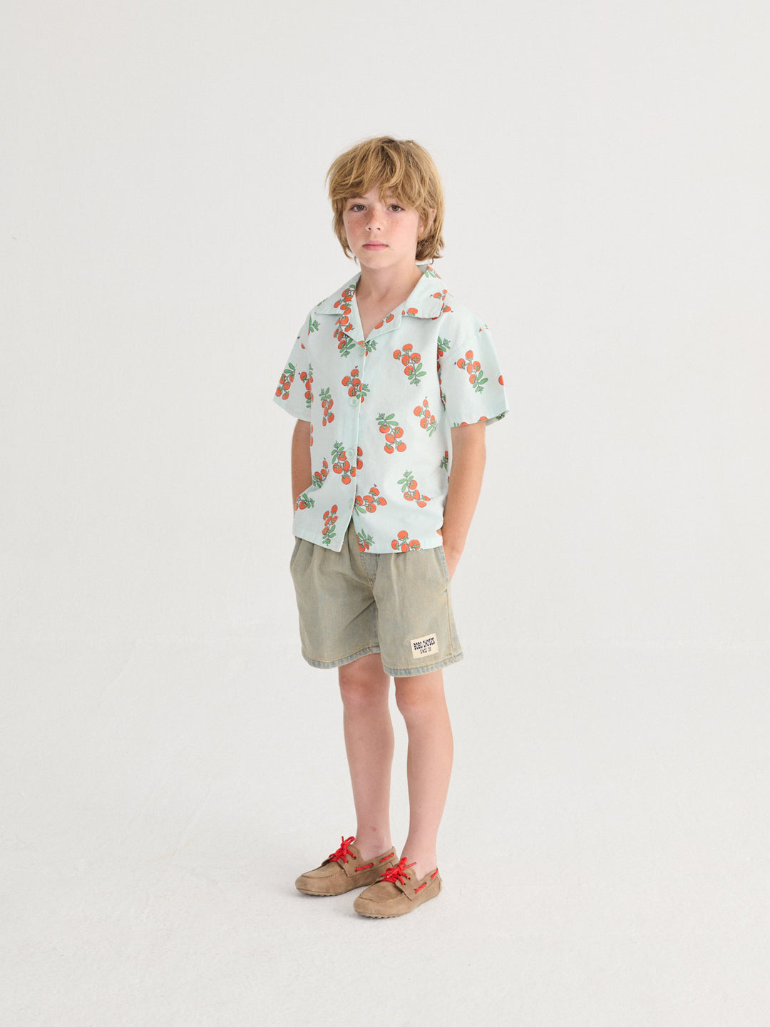 [ Bobo Choses] Since 09 Woven Bermuda Shorts - Prussian Blue