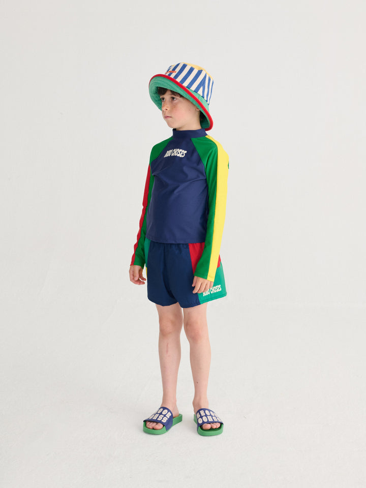 [Bobo Choses] Color Block Swim Trunks - Multicolor