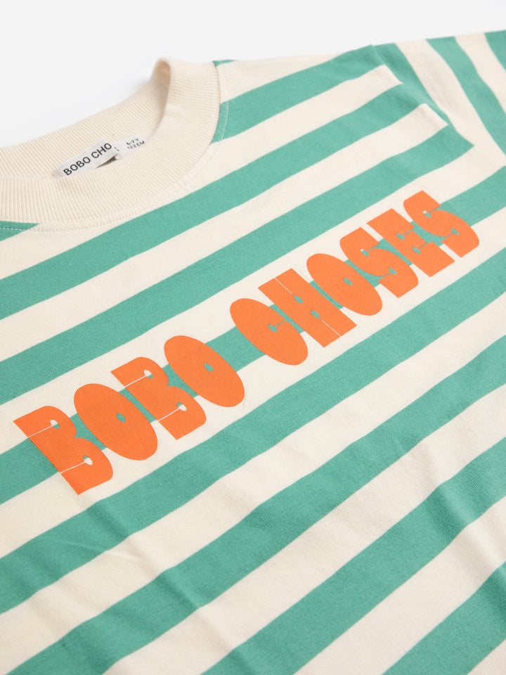 [Bobo Choses] Modern Striped T-shirt - Offwhite
