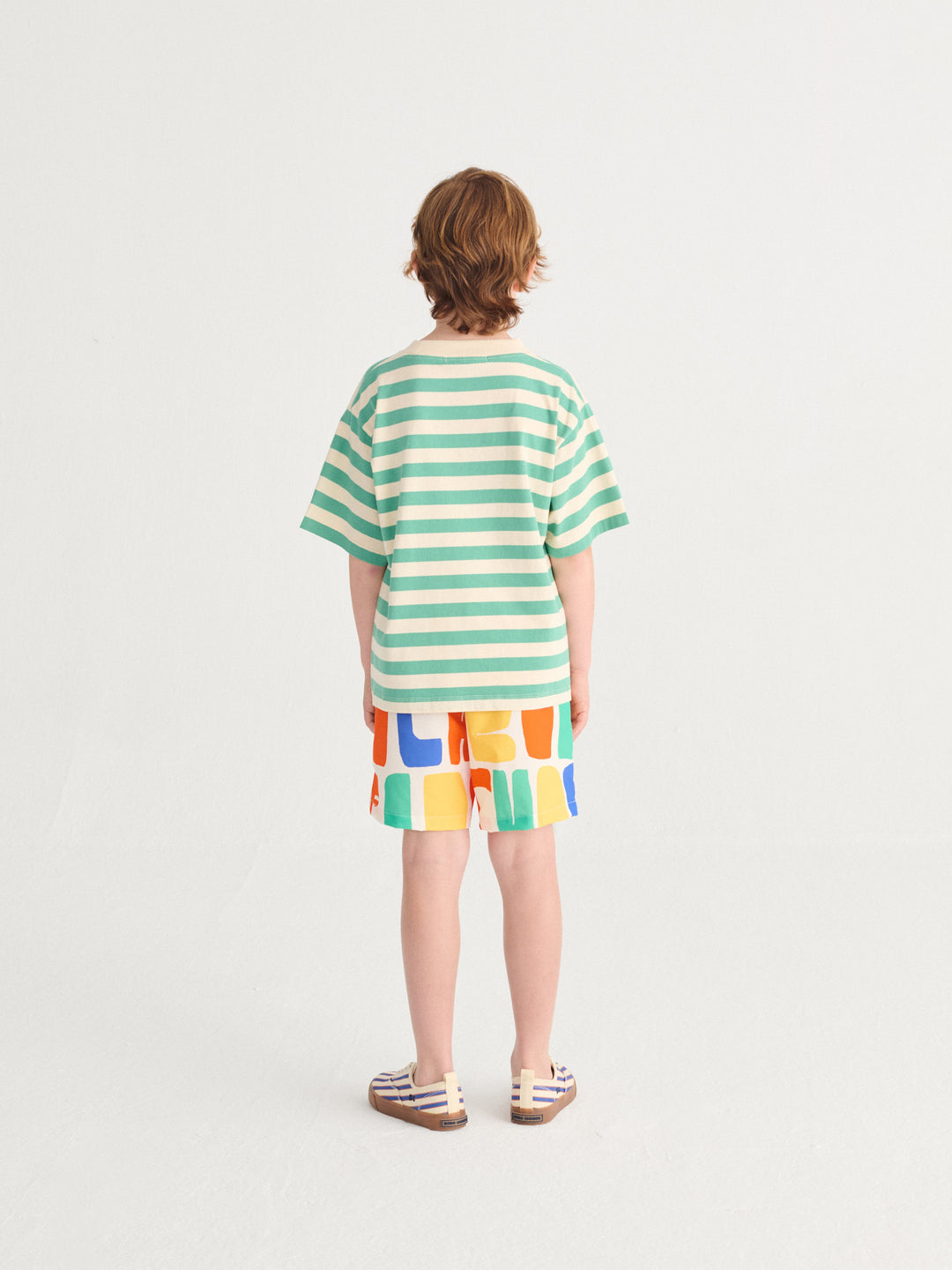 [Bobo Choses] Modern Striped T-shirt - Offwhite
