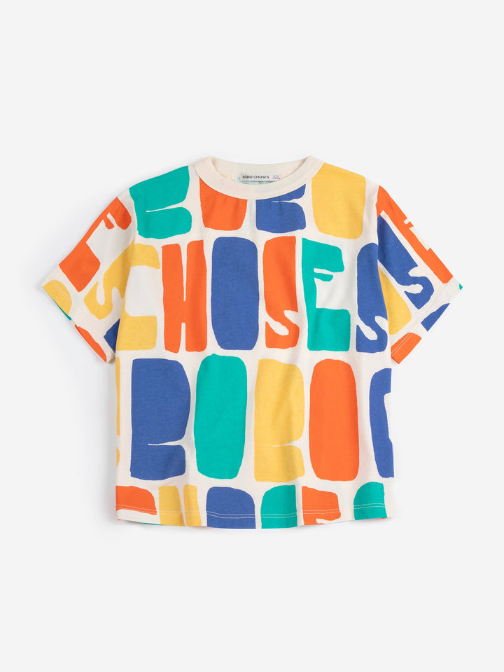 [Bobo Choses] Color All Over T-shirt - Offwhite