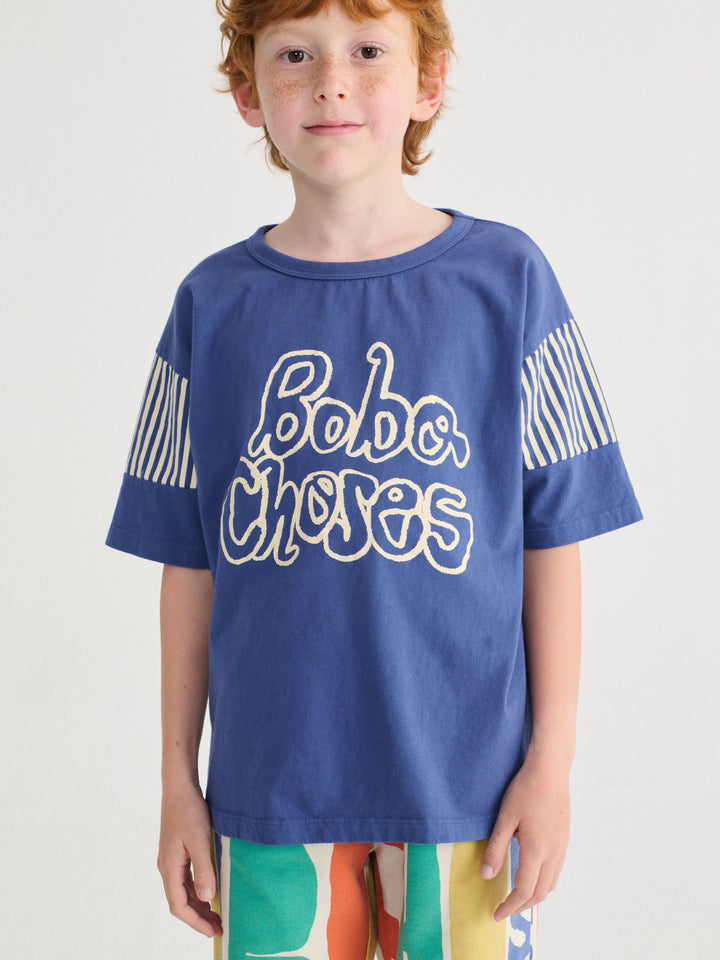 [Bobo Choses] By Hand T-shirt - Navy Blue