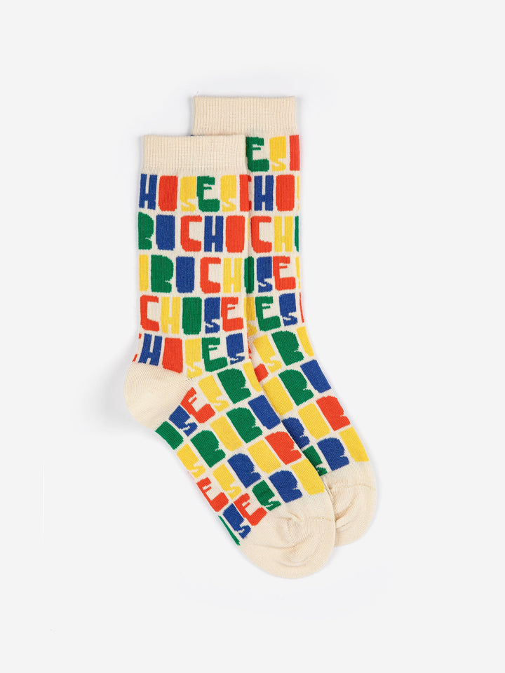 [ Bobo Choses] Color All Over Long Socks - Multicolor