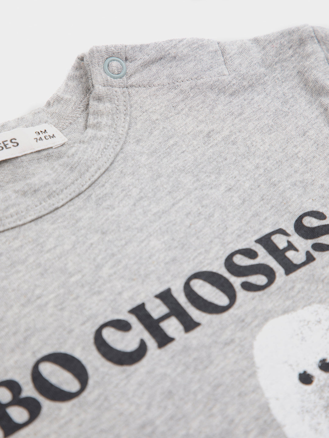 [Bobo Choses]Baby Booty Ghosts T-shirt - Heather Grey