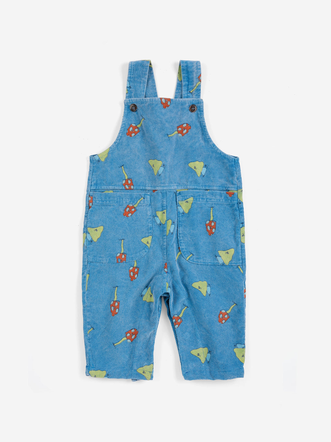[Bobo Choses]Mush Monster Duo all over corduroy overall-Blue