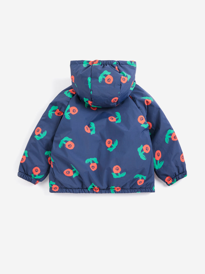 [Bobo Choses]Stamp Bloom all over reversible anorak-Navy