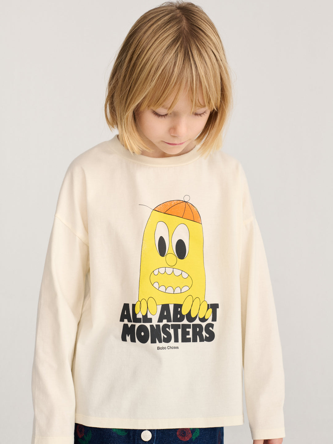 [Bobo Choses]Bigtooth Lemon T-shirt - Offwhite
