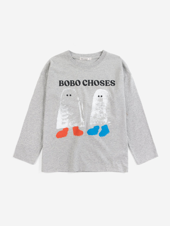 [Bobo Choses]Booty Ghosts T-shirt - Heather Grey