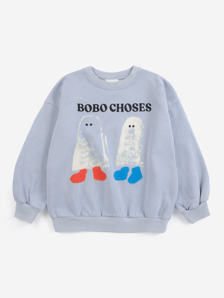 [Bobo Choses]Booty Ghosts Sweatshirt - Light Blue