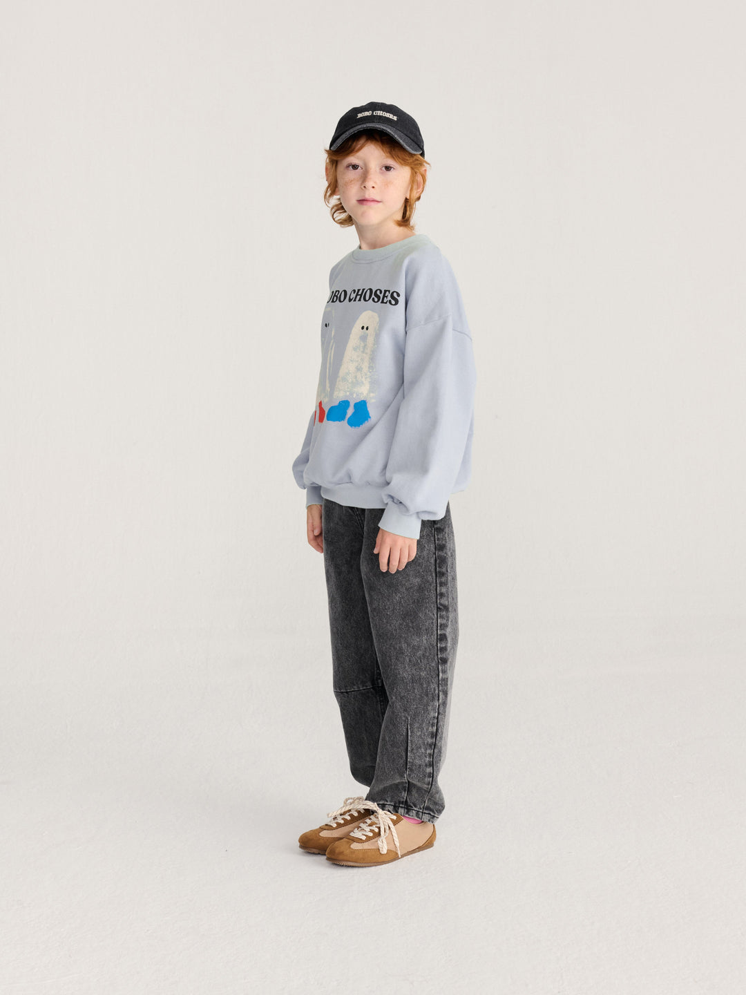 [Bobo Choses]Booty Ghosts Sweatshirt - Light Blue