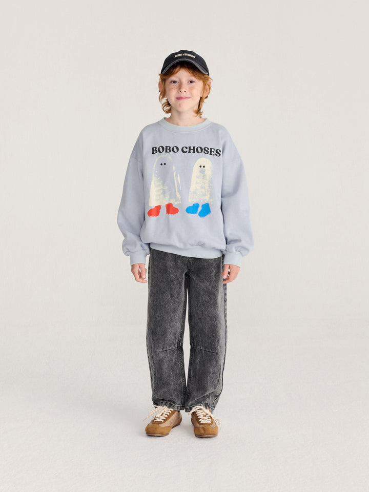 [Bobo Choses]Booty Ghosts Sweatshirt - Light Blue