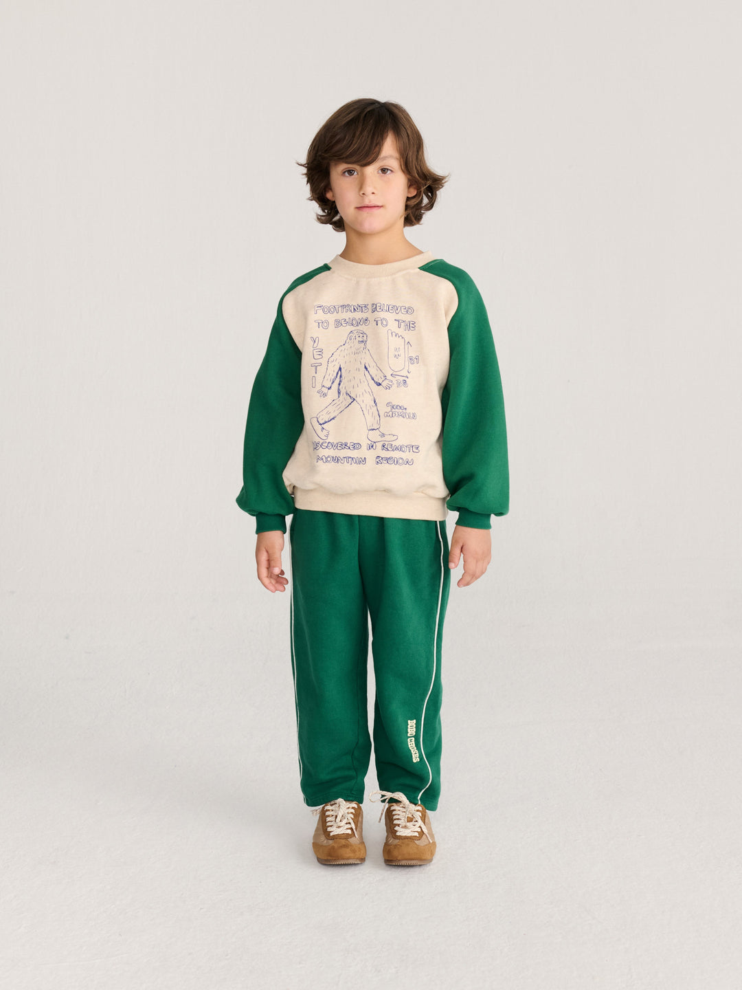 [Bobo Choses]Straight jogging pants-Dark Green