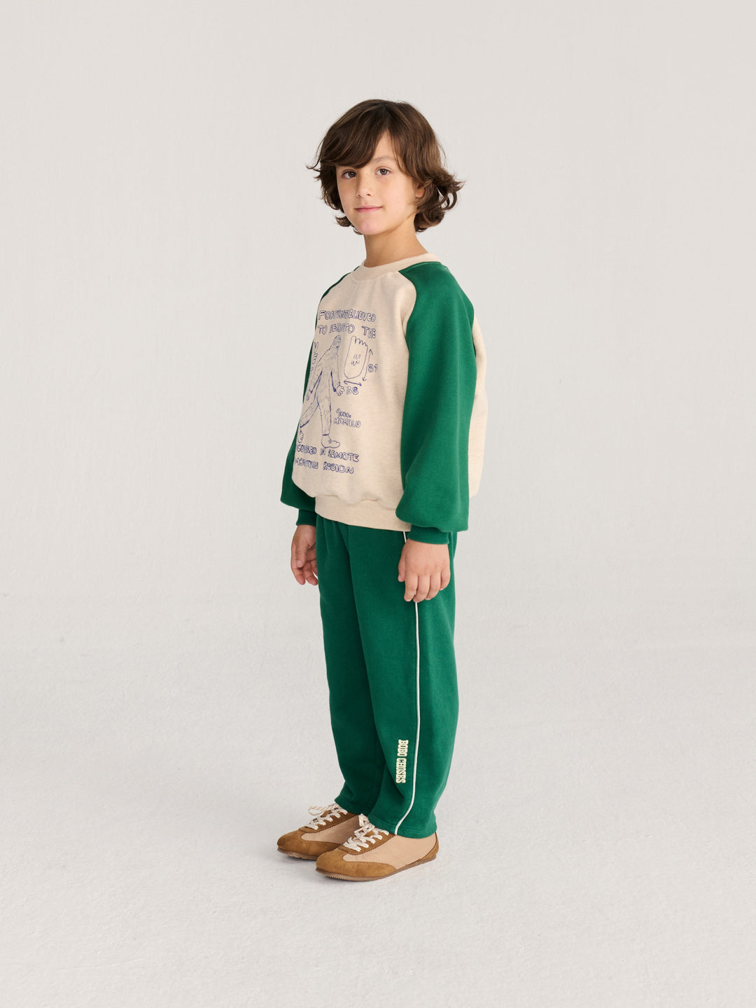 [Bobo Choses]Straight jogging pants-Dark Green