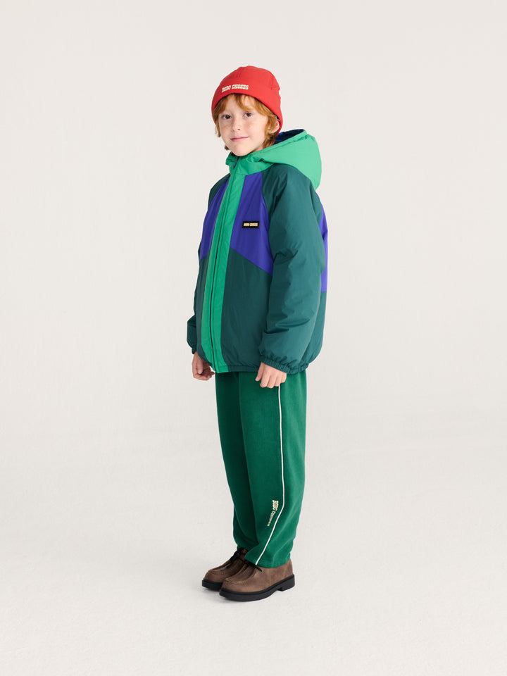 [Bobo Choses] Almost Moire all over reversible anorak-Navy Blue