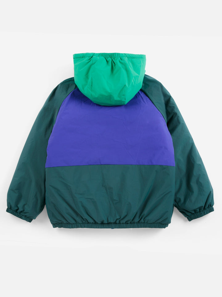 [Bobo Choses] Almost Moire all over reversible anorak-Navy Blue