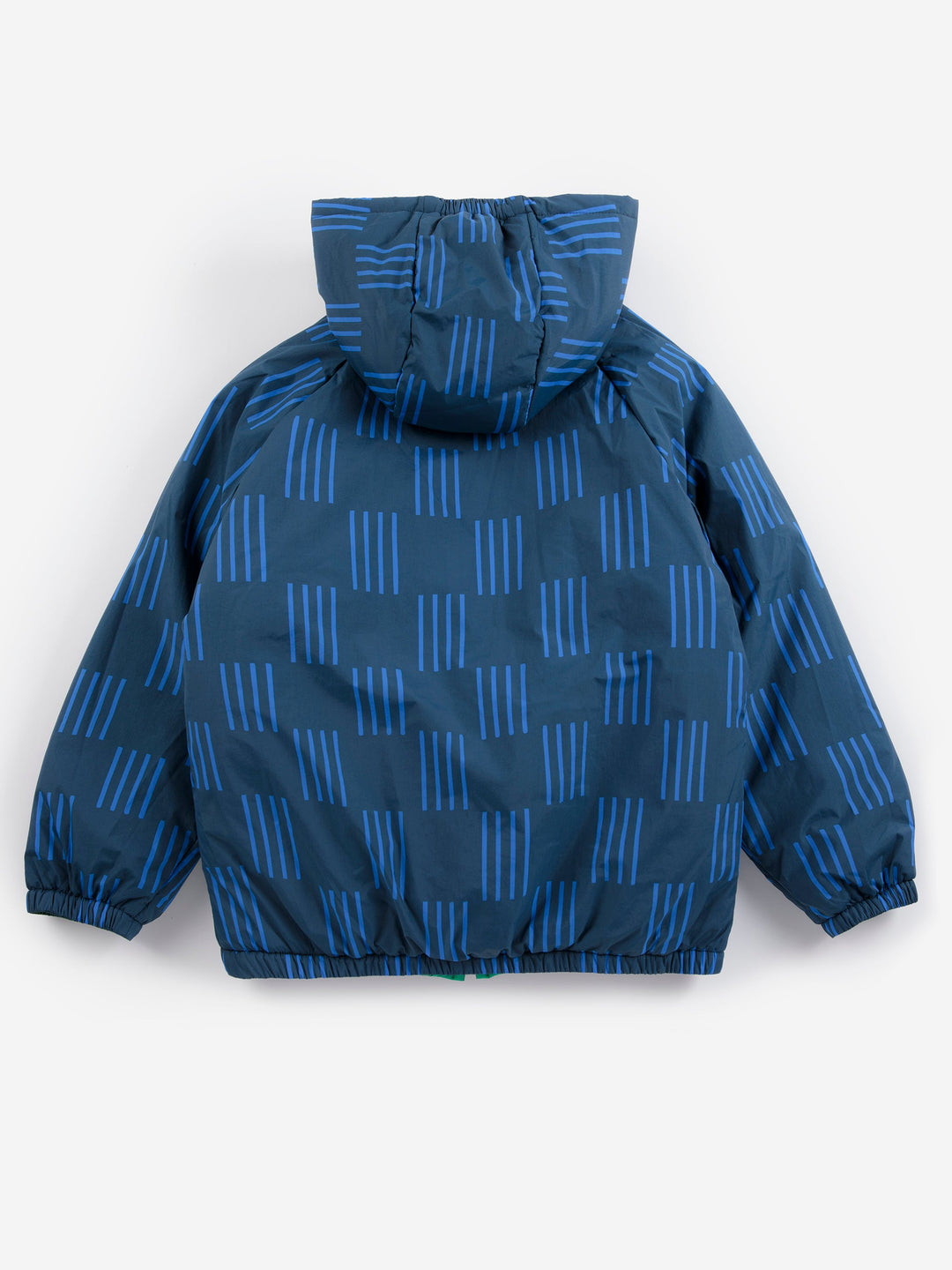 [Bobo Choses] Almost Moire all over reversible anorak-Navy Blue